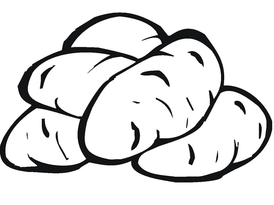 Malvorlage: Kartoffel (Essen und Ernährung) #207416 - Kostenlose Malvorlagen zum Ausdrucken