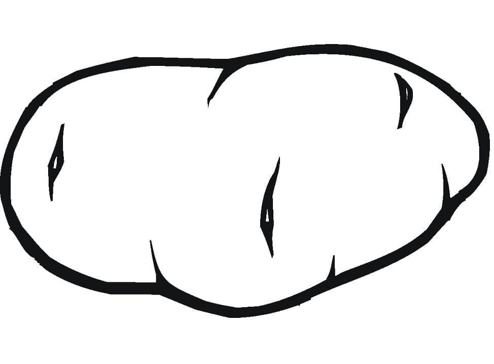 Malvorlage: Kartoffel (Essen und Ernährung) #207439 - Kostenlose Malvorlagen zum Ausdrucken