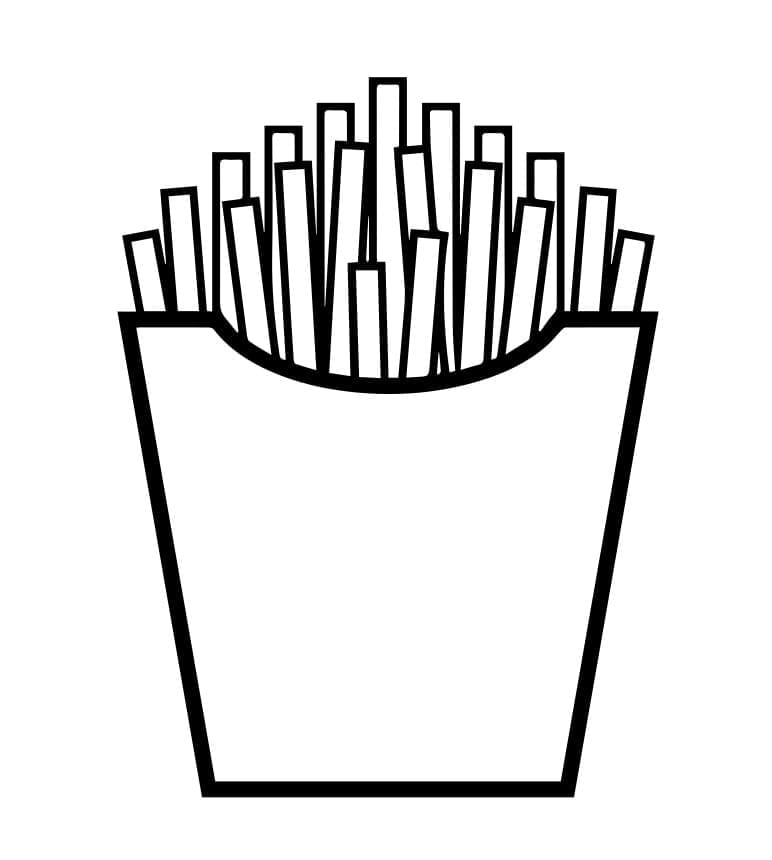 Malvorlage: Pommes Frites (Essen und Ernährung) #209105 - Kostenlose Malvorlagen zum Ausdrucken