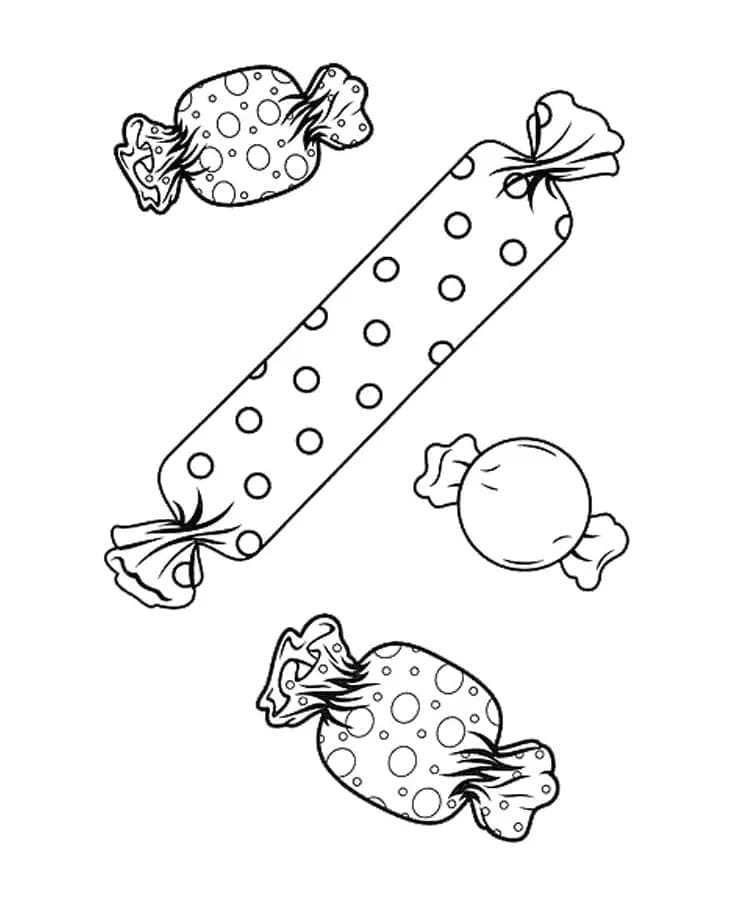 Malvorlage: Süßigkeiten (Essen und Ernährung) #190815 - Kostenlose Malvorlagen zum Ausdrucken