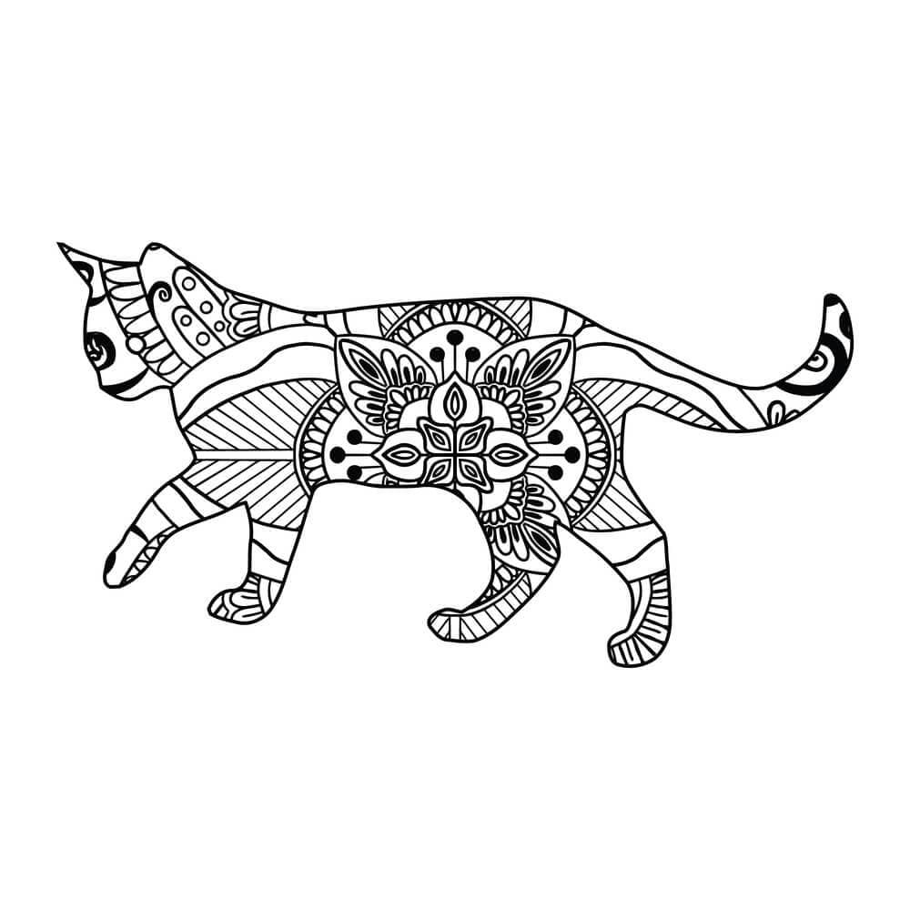 Malvorlage: Katzen-Mandalas (Mandalas) #199950 - Kostenlose Malvorlagen zum Ausdrucken