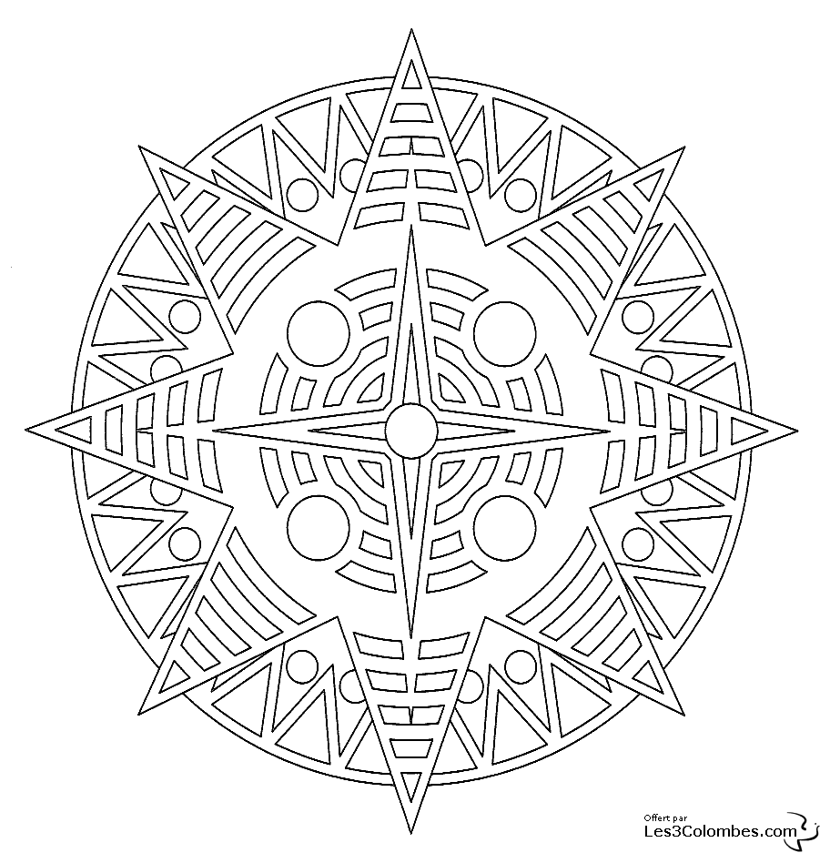 Malvorlage: Stern-Mandalas (Mandalas) #117958 - Kostenlose Malvorlagen zum Ausdrucken