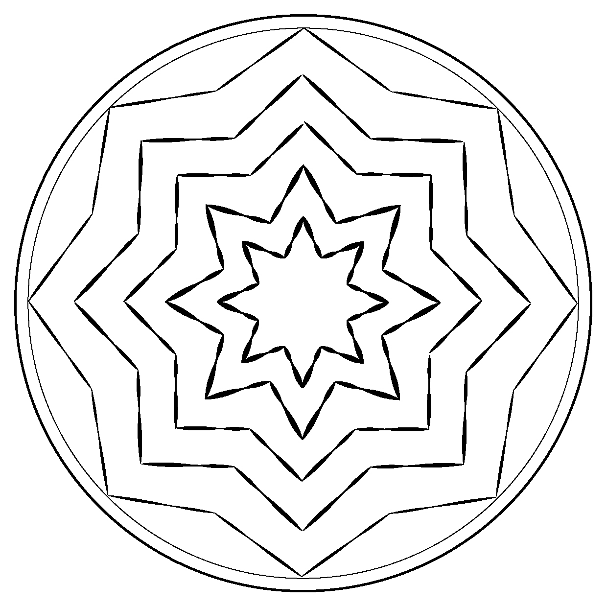 Malvorlage: Stern-Mandalas (Mandalas) #117961 - Kostenlose Malvorlagen zum Ausdrucken