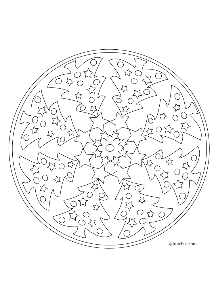 Malvorlage: Stern-Mandalas (Mandalas) #118000 - Kostenlose Malvorlagen zum Ausdrucken