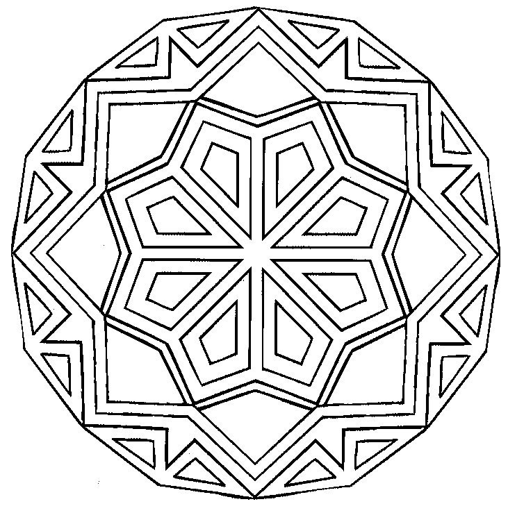 Malvorlage: Stern-Mandalas (Mandalas) #118001 - Kostenlose Malvorlagen zum Ausdrucken