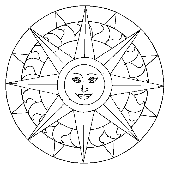 Malvorlage: Stern-Mandalas (Mandalas) #118021 - Kostenlose Malvorlagen zum Ausdrucken