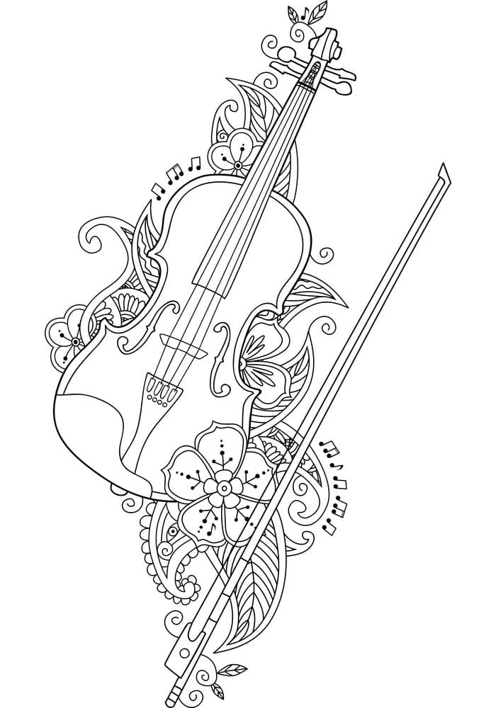 Malvorlage: Geige (Musik) #176939 - Kostenlose Malvorlagen zum Ausdrucken