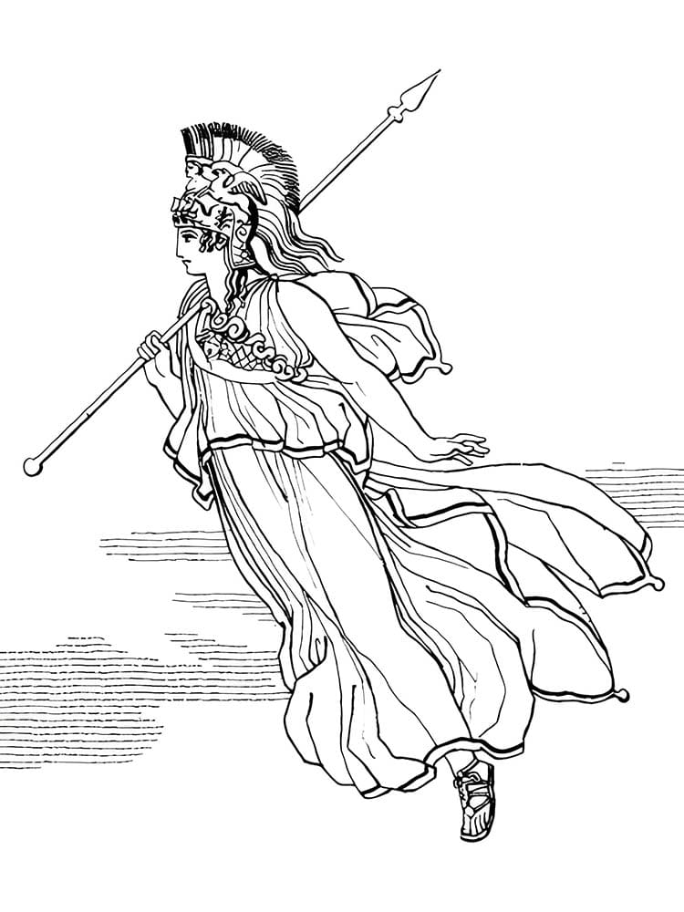 Malvorlage: Athene (Religion und Mythologie) #189662 - Kostenlose Malvorlagen zum Ausdrucken