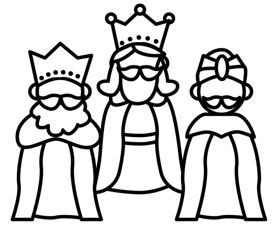 Malvorlage: Die Heiligen Drei Könige (Religion und Mythologie) #217811 - Kostenlose Malvorlagen zum Ausdrucken