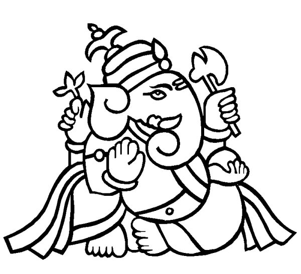Malvorlage: Hinduistische Mythologie: Ganesha (Religion und Mythologie) #96867 - Kostenlose Malvorlagen zum Ausdrucken
