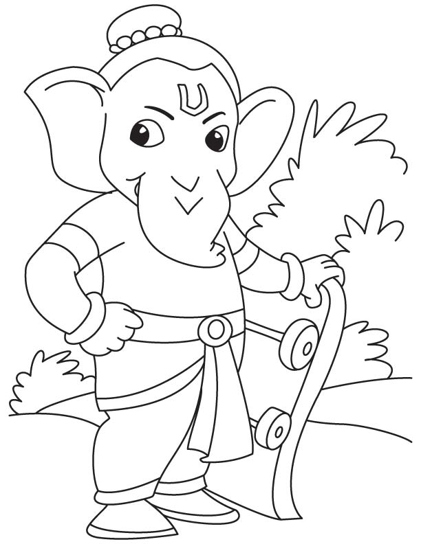 Malvorlage: Hinduistische Mythologie: Ganesha (Religion und Mythologie) #97134 - Kostenlose Malvorlagen zum Ausdrucken