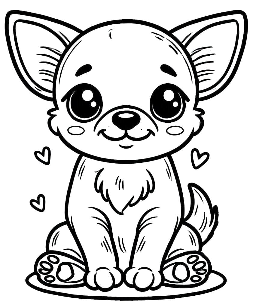 Malvorlage: Chihuahua (Tiere) #219799 - Kostenlose Malvorlagen zum Ausdrucken