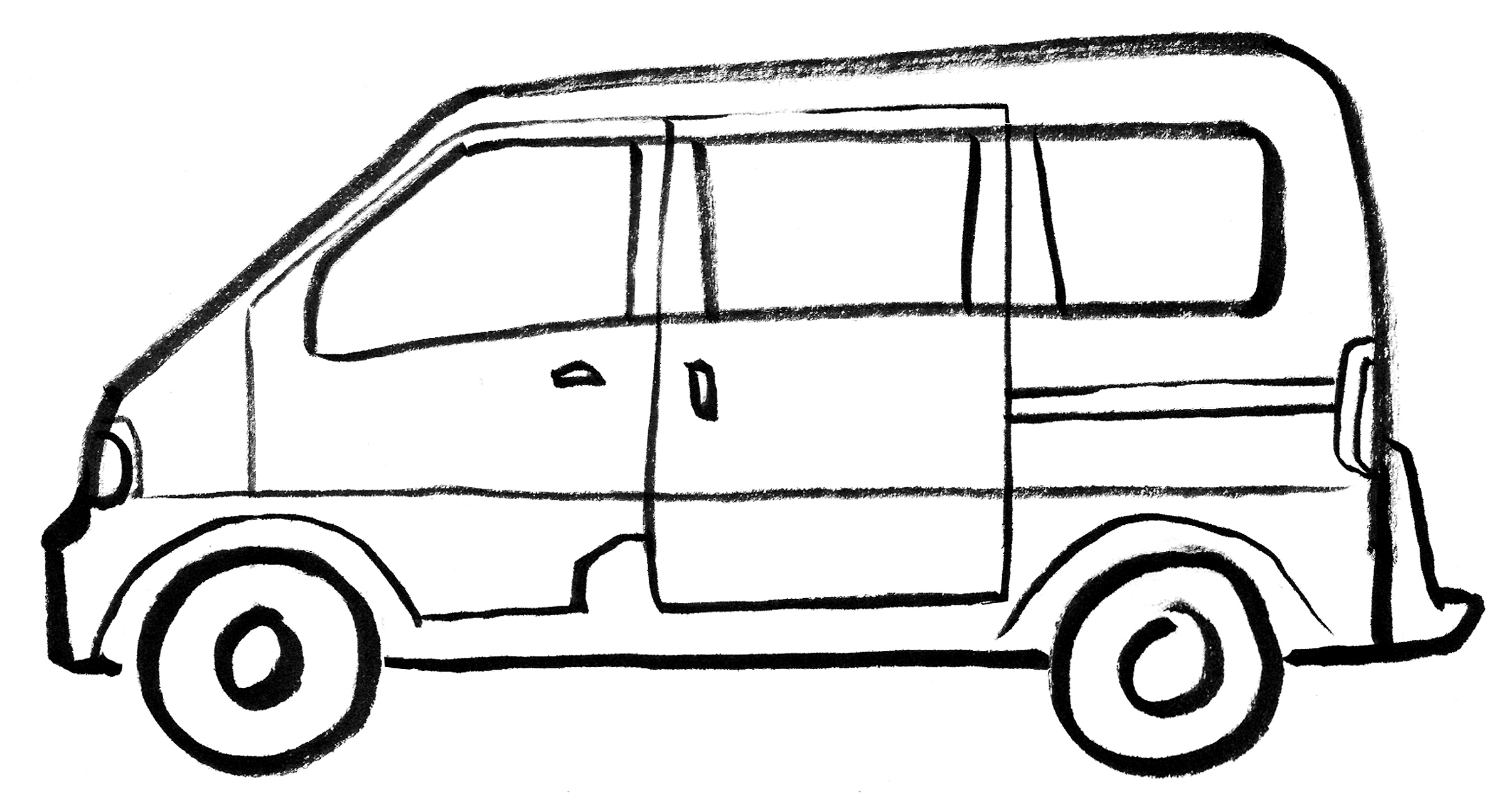 Malvorlage: Lieferwagen (Transport) #145248 - Kostenlose Malvorlagen zum Ausdrucken